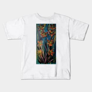 Some lillys growing wild in a field I loved how's these turned out I was playing with colors Kids T-Shirt